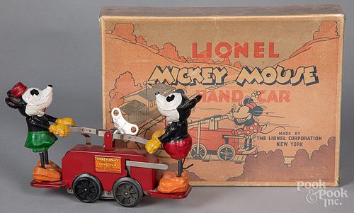 Lionel boxed Mickey Mouse hand car