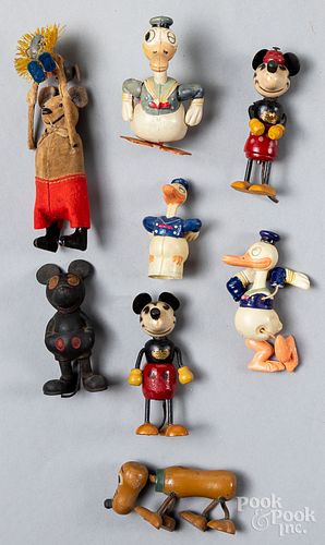 Group of Disney toys