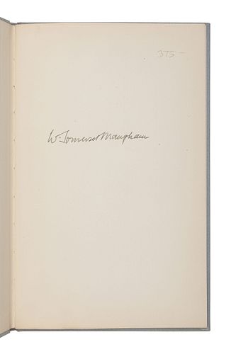 MAUGHAM, W. Somerset (1874-1965). Of Human Bondage. With a Digression on the Art of Fiction. An Address by W. Somerset Maugham. [Washington, D. C., 19