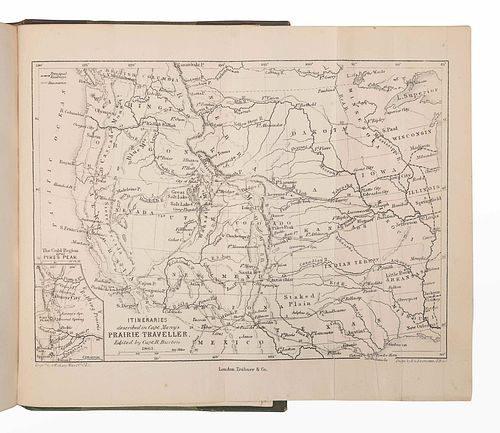 BURTON, Richard Francis (1821-1890), editor. -- MARCY, Randolph B. (1812-1887). The Prairie Traveler, a Hand-Book for Overland Expeditions, with Illus