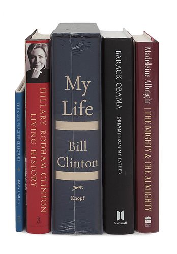 [PRESIDENTS & POLITICS]. A group of 5 books signed by Presidents or American political figures, comprising: