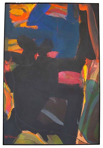 Syd Solomon (1917-2004) Amer., Acrylic on Canvas