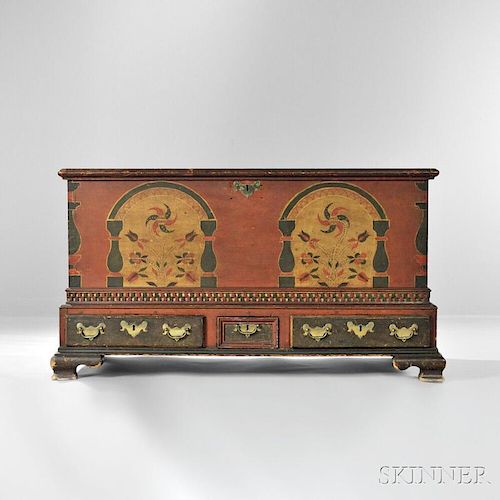 Paint-decorated Dower Chest