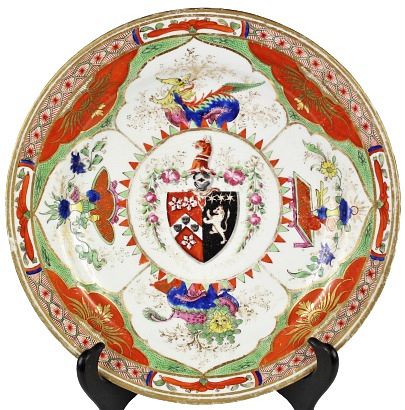 English Chamberlain's Worcester Dinner Plate