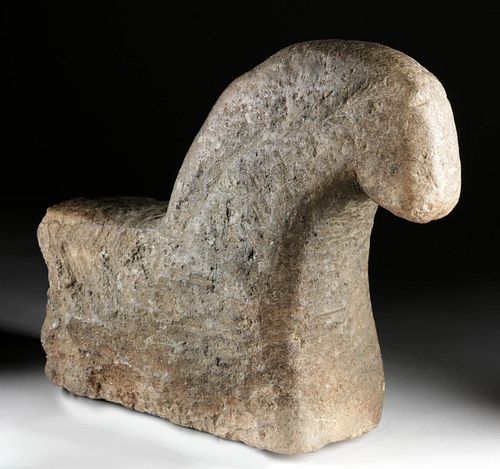 Imposing  Ancient Celto-Iberian Carved Stone Horse