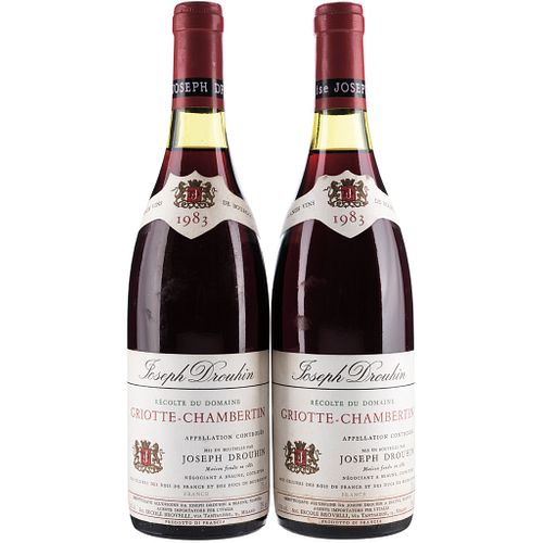 Griotte - Chambertin. Cosecha 1983. Beaune. France. Niveles: a 2.2 y 2.4 cm. Piezas: 2.