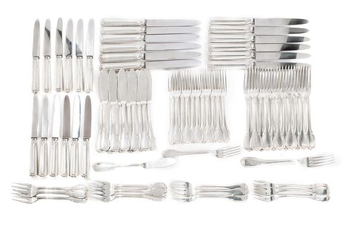 Set of 12 cutlery in 800 silver
