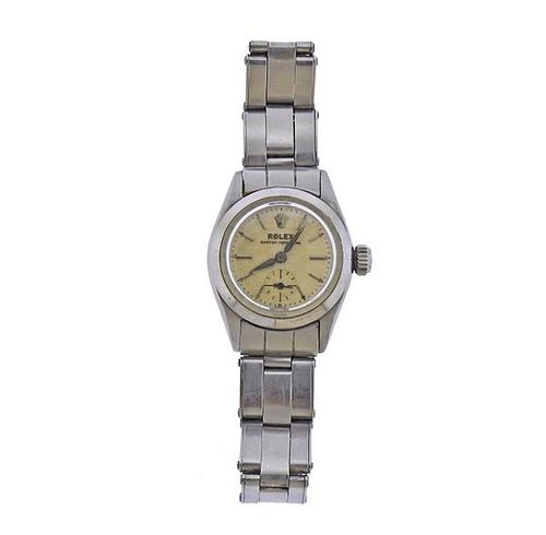 Rolex 1950s Stainless Steel Watch ref. 6504