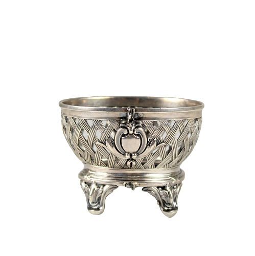 Continental Reticulated Sterling Salt Dish