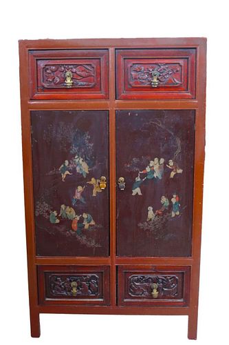 Chinese Carved Cabinet