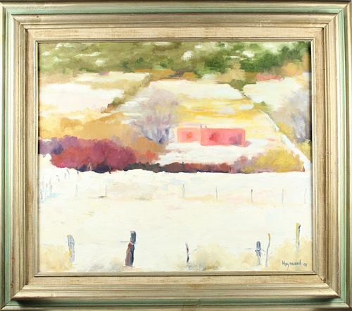 Impressionist Oil/Canvas Painting, Signed Hayward