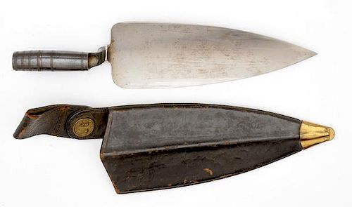 Model 1873 Trowel Bayonet with Leather Scabbard 