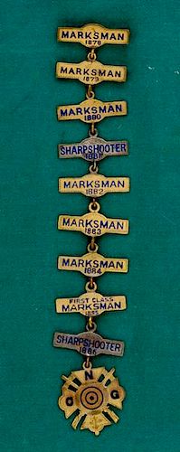 Connecticut National Guard Marksmanship Ladder Badge 