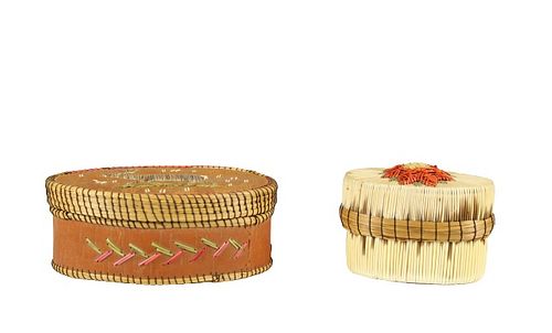 (2) Vintage Native American Indian Baskets