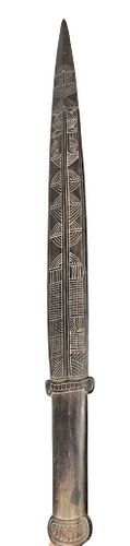 Chiefs Ceremonial Sword, Carved Wood