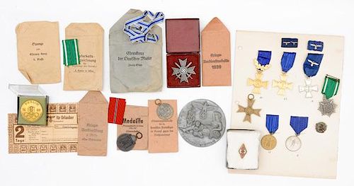German WWII Medals, Lot of Fifteen 