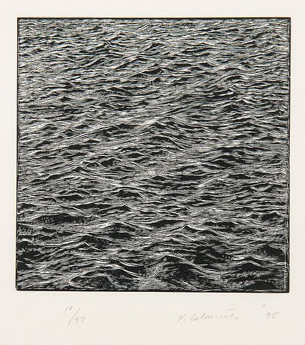 Vija Celmins (Latvian/American, b. 1938)      Untitled (Ocean)