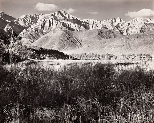 ANSEL ADAMS - Sierra Nevada from Lone Pine, CA, 1944