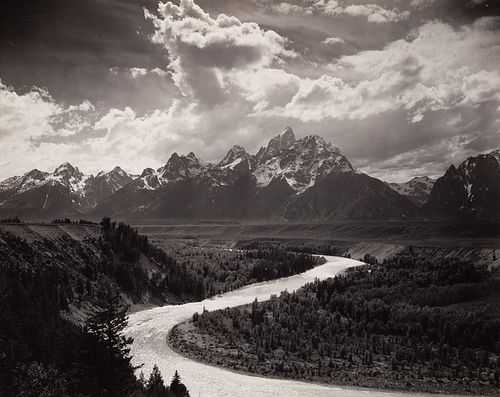 ANSEL ADAMS - The Tetons and Snake River, Grand Teton NP, WY, 1942