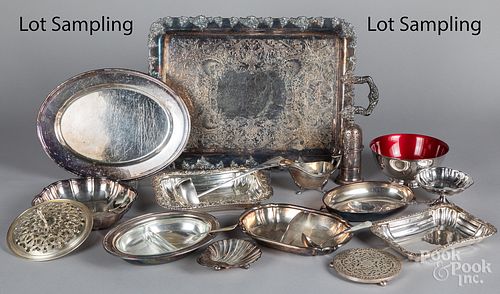 Group of silver plate.