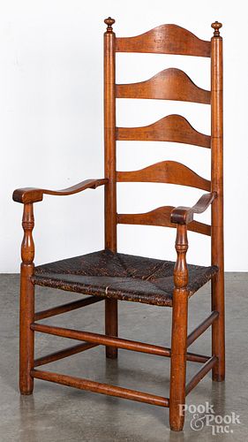 Delaware Valley ladderback armchair, late 18th c.