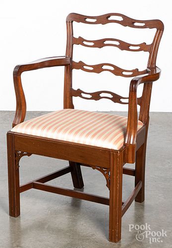 Philadelphia Chippendale mahogany armchair