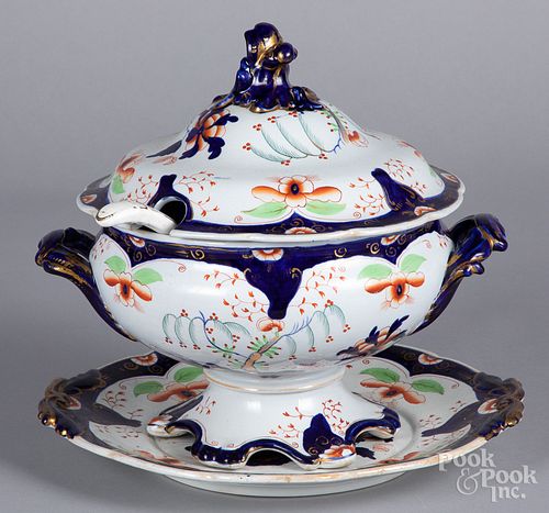 Imperial Stone China Gaudy Welsh soup tureen