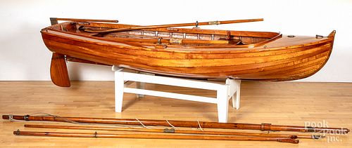 Wooden sailboat yacht tender, built in 1938-1939
