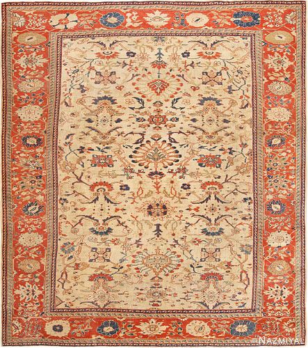 Antique Persian Sultanabad carpet , 11 ft 9 in x 13 ft 9 in (3.58 m x 4.19 m)