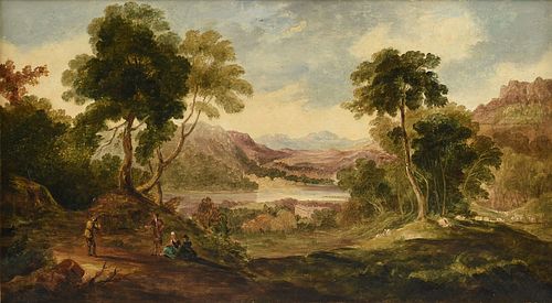 attributed to SIR EDWIN HENRY LANDSEER R.A. (English 1802-1873) A PAINTING, "Rydal Water," MID 19TH CENTURY,
