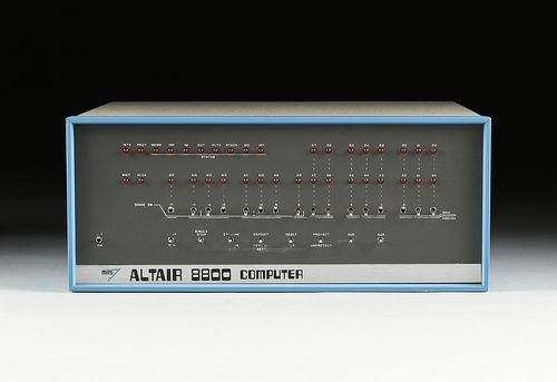 A MITS ALTAIR 8800 COMPUTER, CIRCA 1975,