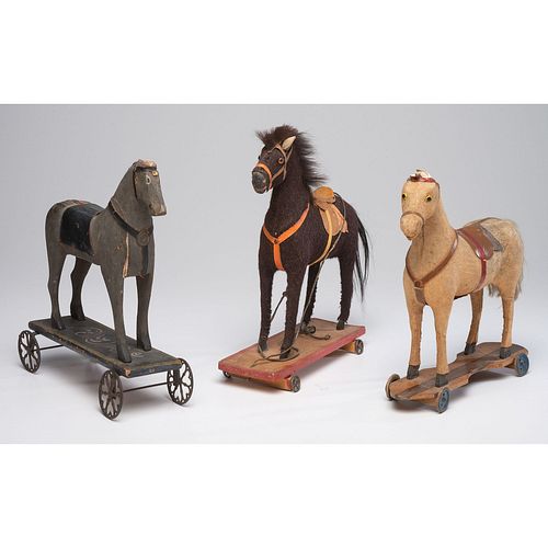 Three Horse Pull Toys