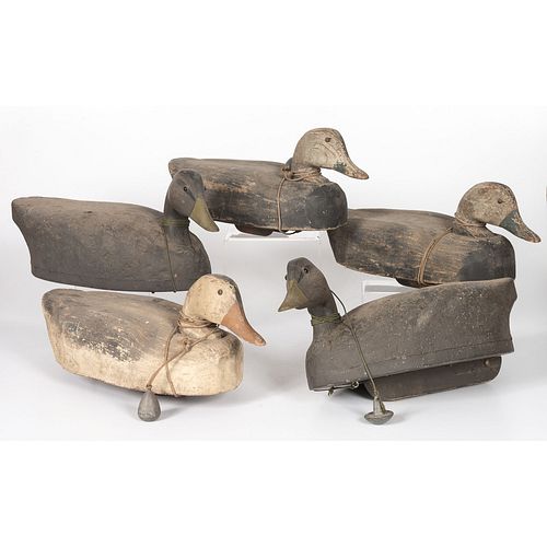 Five Large Working Duck Decoys