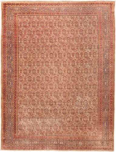Antique Indian Amritsar , 9 ft 6 in x 12 ft 7 in ( 2.9 m x 3.83 m )