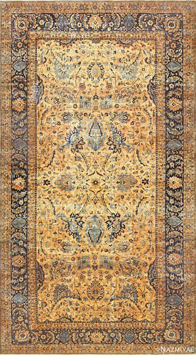 Antique Persian Kerman rug, 12 ft 7 in x 23 ft (3.84 m x 7.01 m)