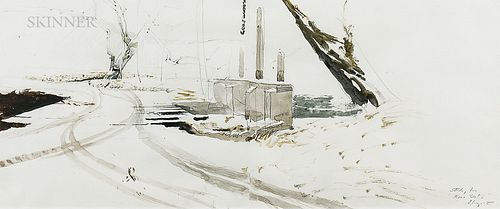 Andrew Newell Wyeth (American, 1917-2009)      Study for "Race Gate"