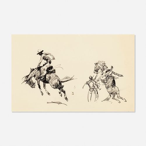 Edward Borein, Taming a Horse