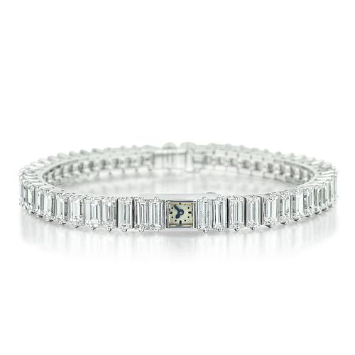 Art Deco Jaeger-LeCoultre Diamond Ladies Watch in Platinum