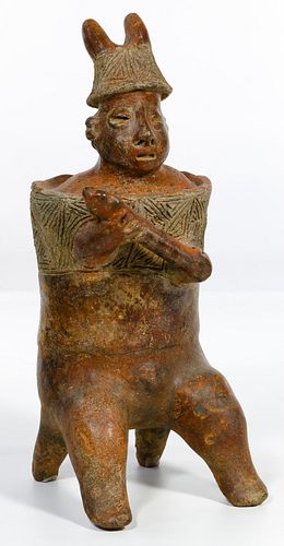 Pre-Columbian Nayarit Warrior Figure