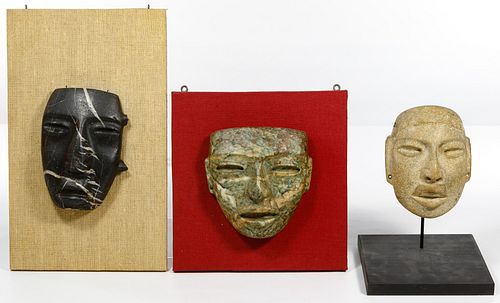 Pre-Columbian Style Stone Mask Assortment