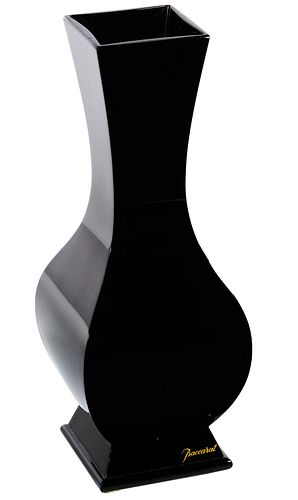 Baccarat Crystal 'Julia' Black Vase