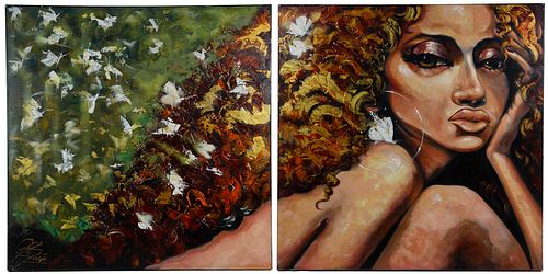 Jason O'Brien (Canadian, 20th Century) 'Butterfly Effect' Acrylic on Canvas