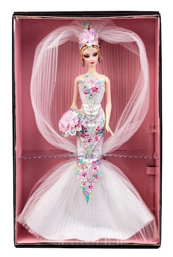 A Gold Label Bob Mackie Couture Confection Bride Barbie