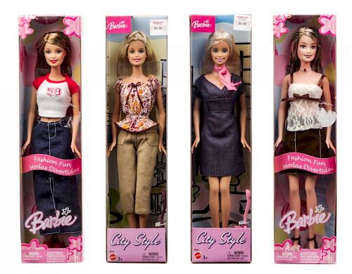 Seven Fashion Barbies