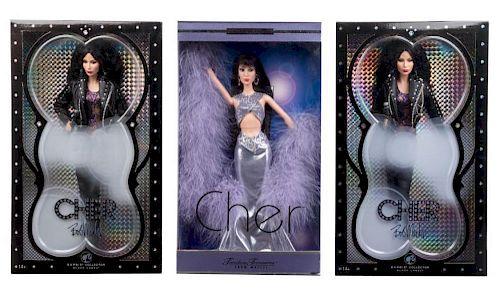 Three Cher Themed Barbies