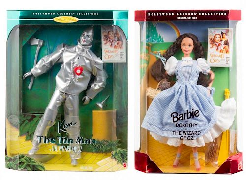 Four Hollywood Legends Collection Wizard of Oz Themed Barbies