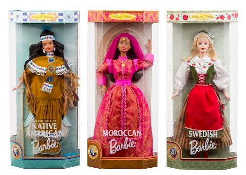 Nine Dolls of the World 20 Years Anniversary Barbies