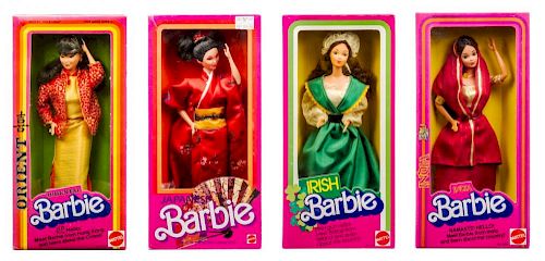 Eight Dolls of the World Barbies