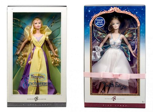 Four Fairy Themed Barbies
