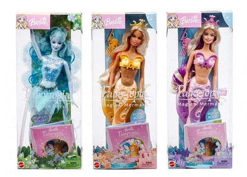 Six Fairytopia Magical Mermaid Barbies